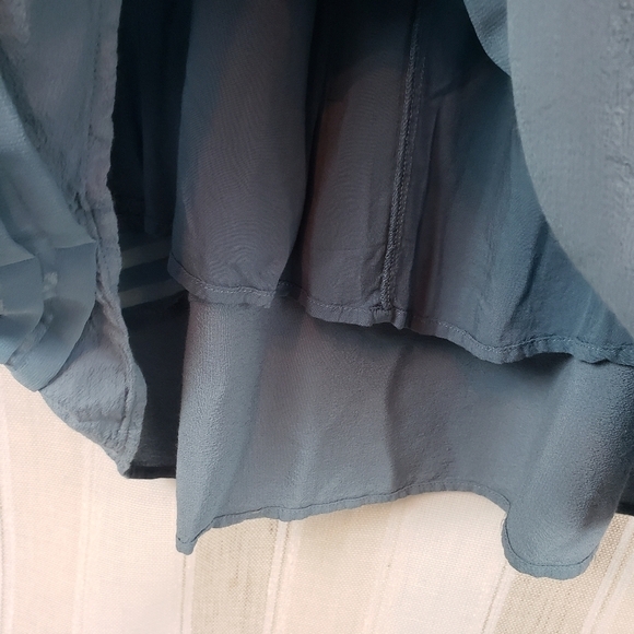 Soft Surroundings Maxi Skirt Blue‎ Size Small Lagenlook Modest - Picture 5 of 6